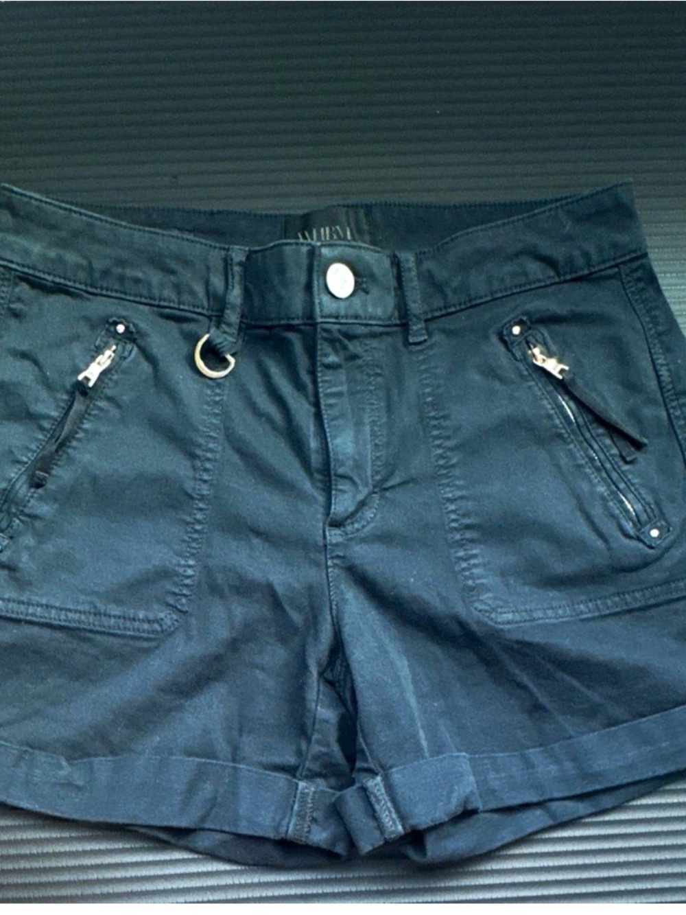 White House Black Market Black Zipper Pocket Shorts